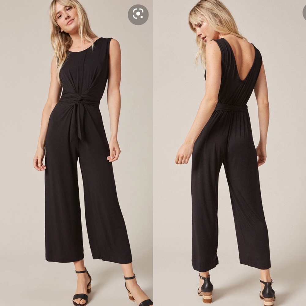 Amour Vert Gardenia Jumpsuit Black